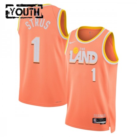 Dres Cleveland Cavaliers Max Strus Nike 2025-26 City Edition Naranča Swingman - Dječji Dres Cleveland Cavaliers Max Strus Nike 2025-26 City Edition Naranča Swingman - Dječji